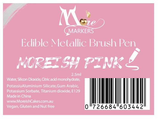 More Metallic Paint Pen - Nutritional Information for all colours
