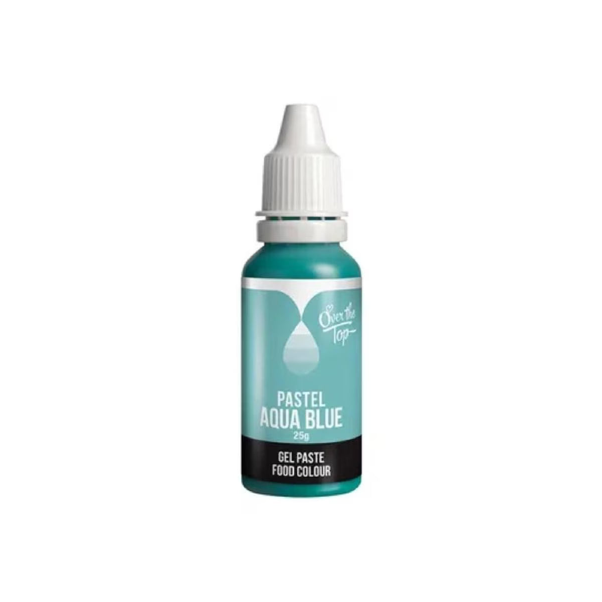 Over the Top Food Gel Colour - Pastel Aqua Blue 25g