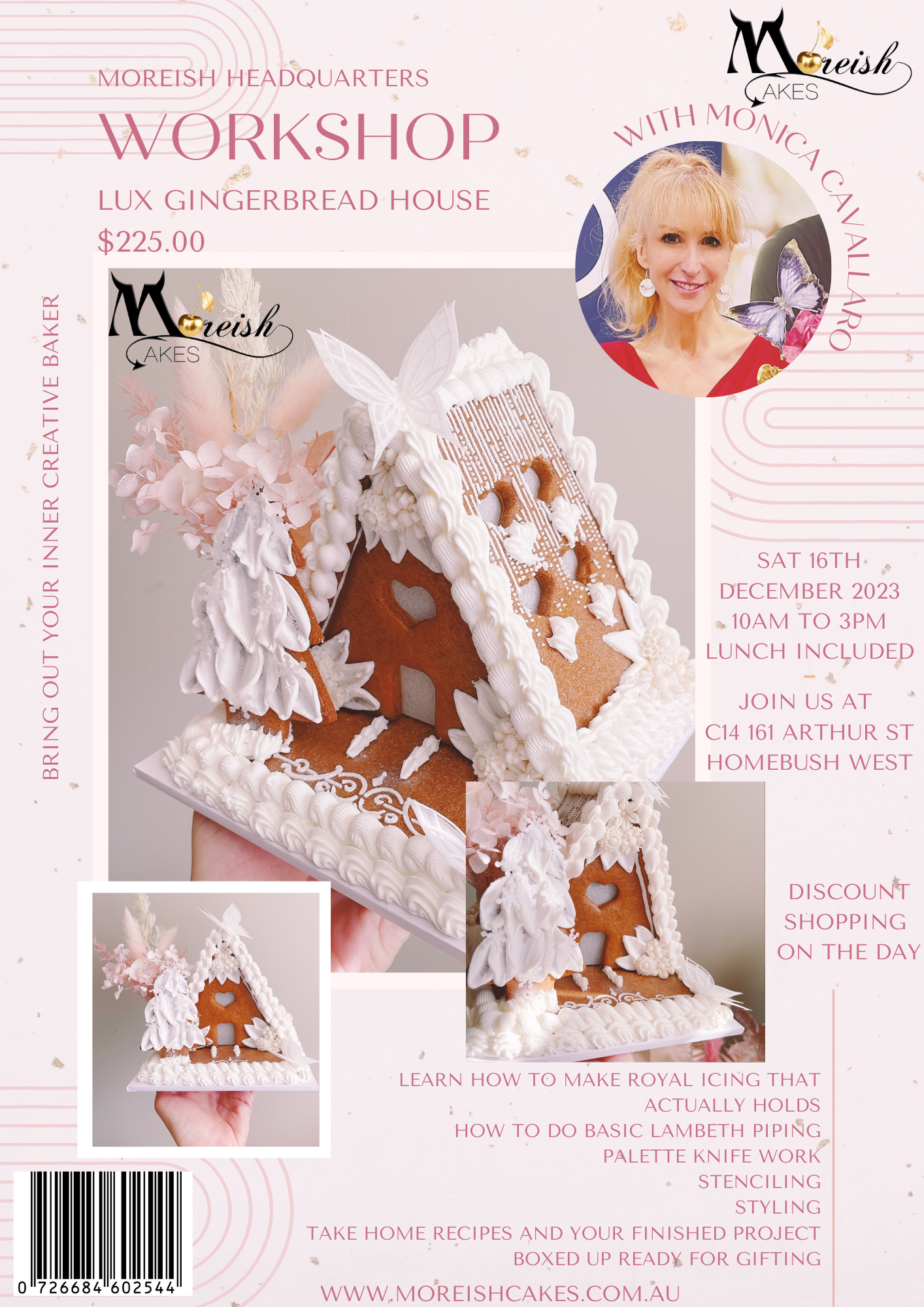 Lux Gingerbread House Workshop with Monica Cavallaro - Homebush Sydney