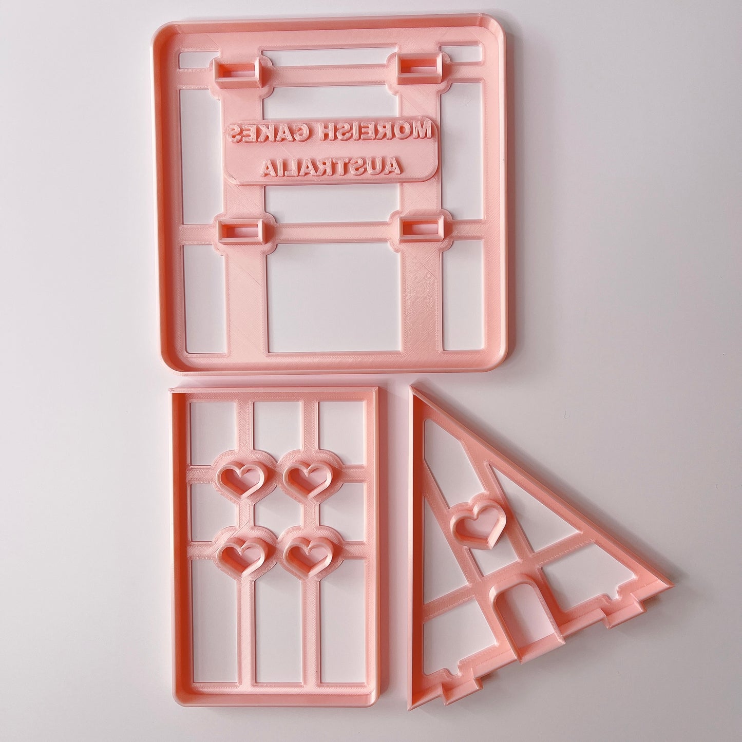 3 Piece Gingerbread House Template Cookie Cutter