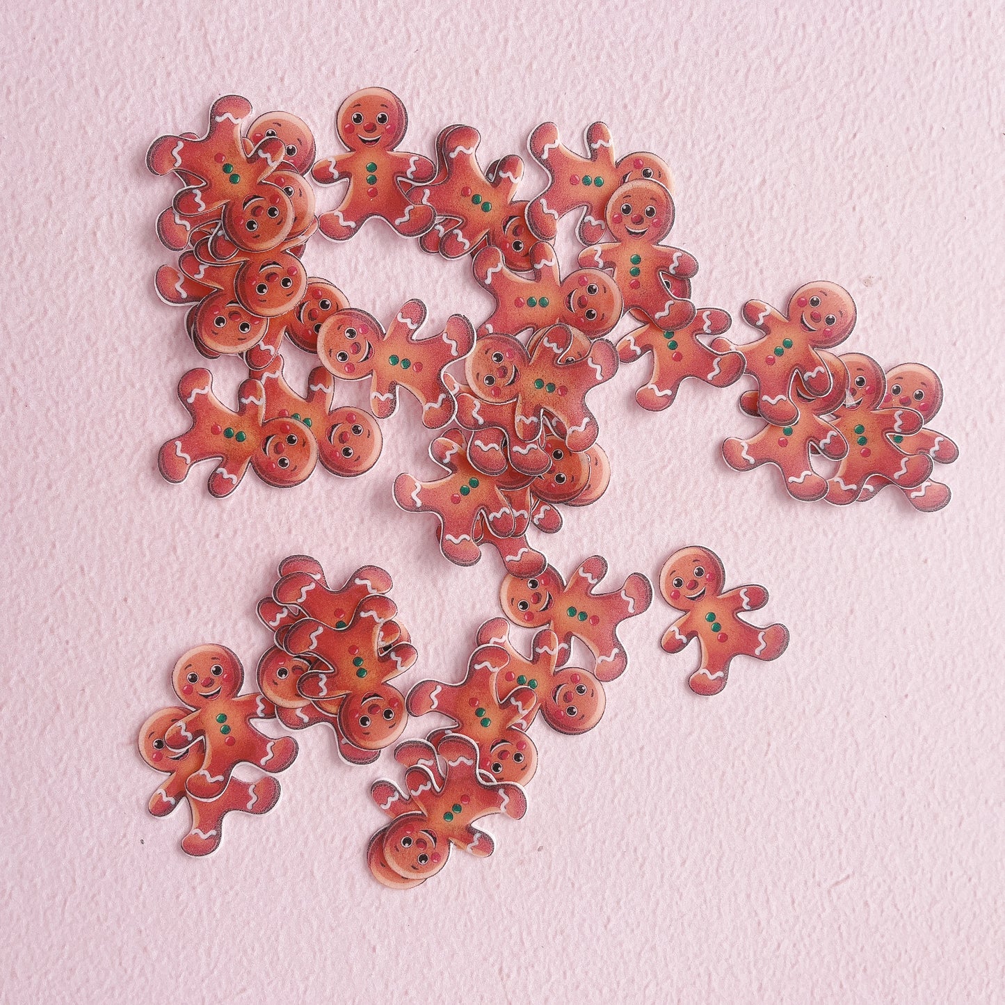 Edible Wafer Paper Large 5cm Gingerbread Men- 15 PreCut
