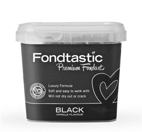 Fondtastic Premium Black Fondant 1 kilo Pale