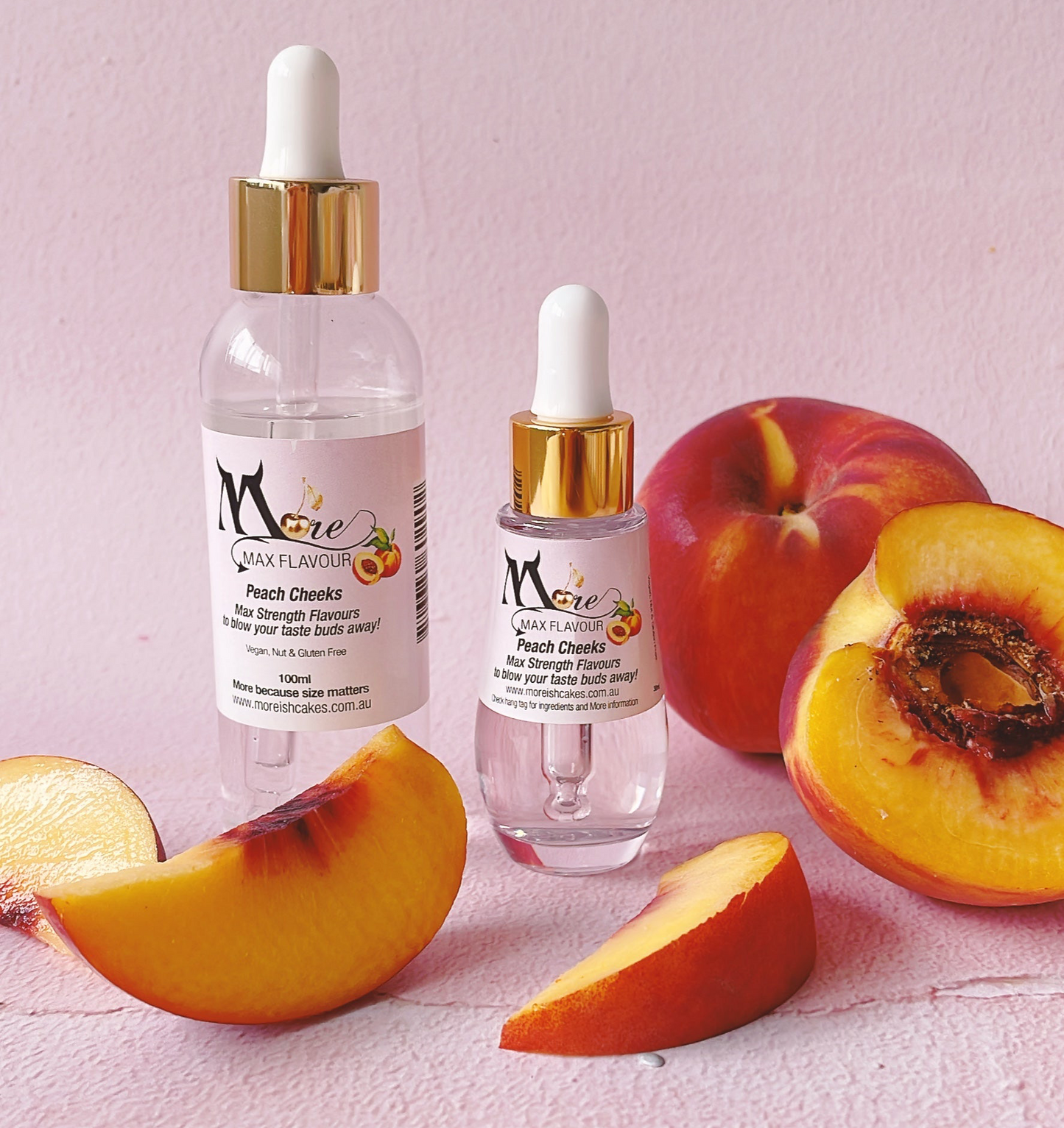 More Max Flavours - Peach Cheeks - Gorgeous 30ml or 100ml Dropper Bottles