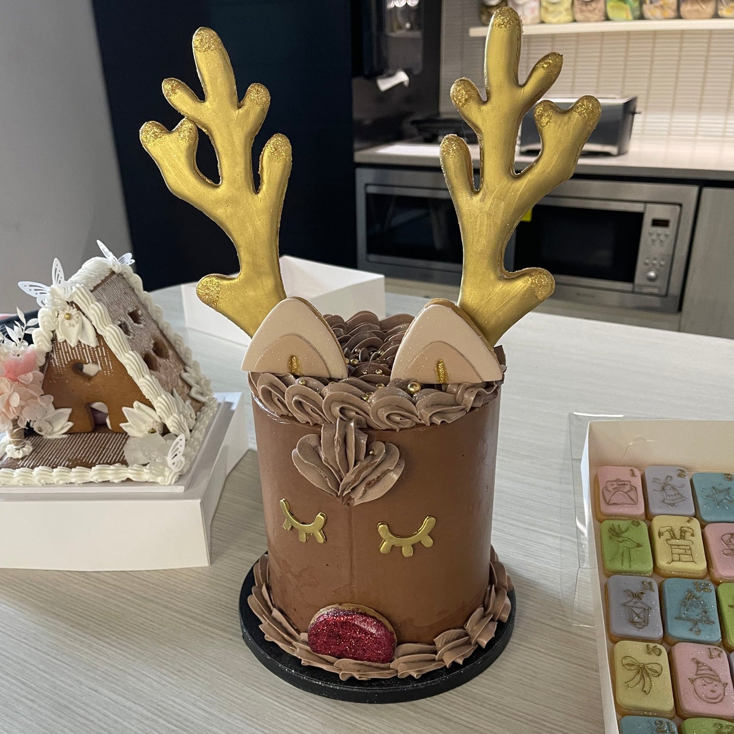 Reindeer Face Cake Cutter Set (SweetP Cakes and Cookies)