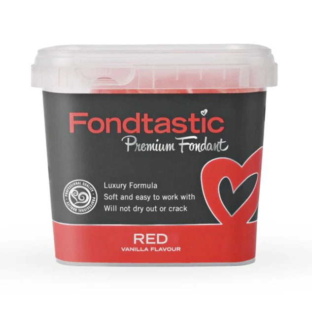 Fondtastic Premium Red Fondant 1 kilo Pale