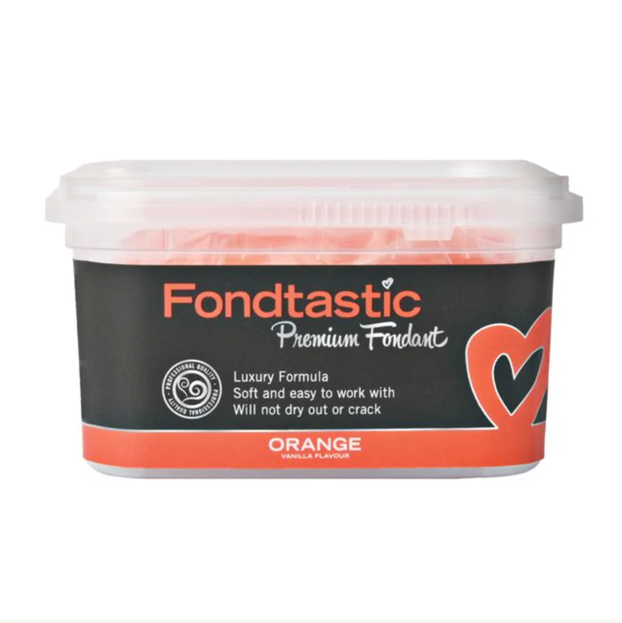 Fondtastic Premium Orange Fondant 250gm Pale