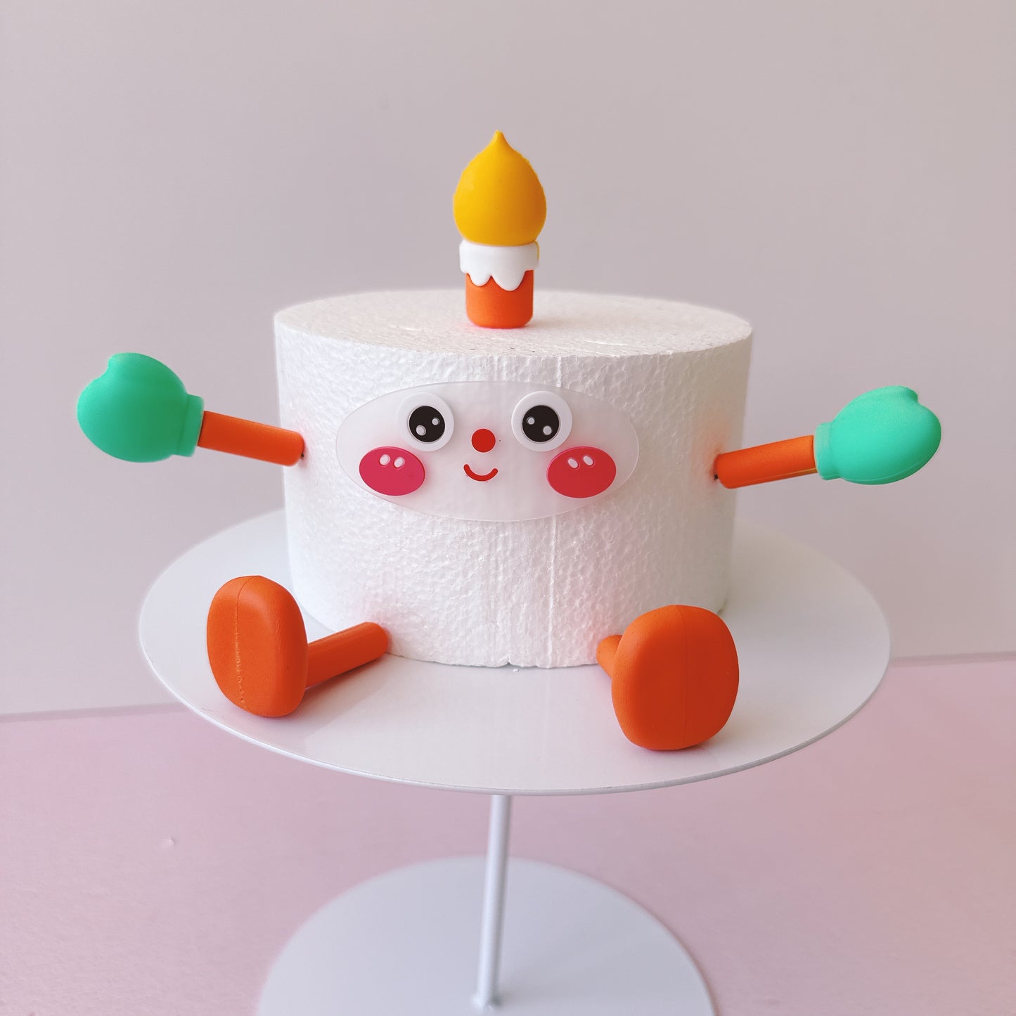 Cute Cake Candle Kit Cake Topper Set of 10 Pieces