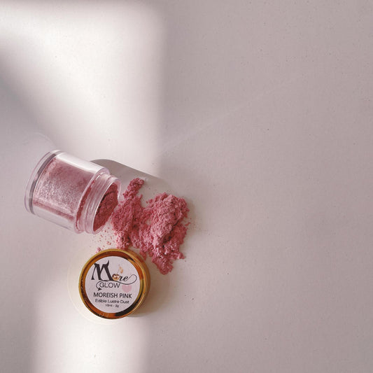 More Glow Moreish Pink Edible Lustre Dust - Various Sizes