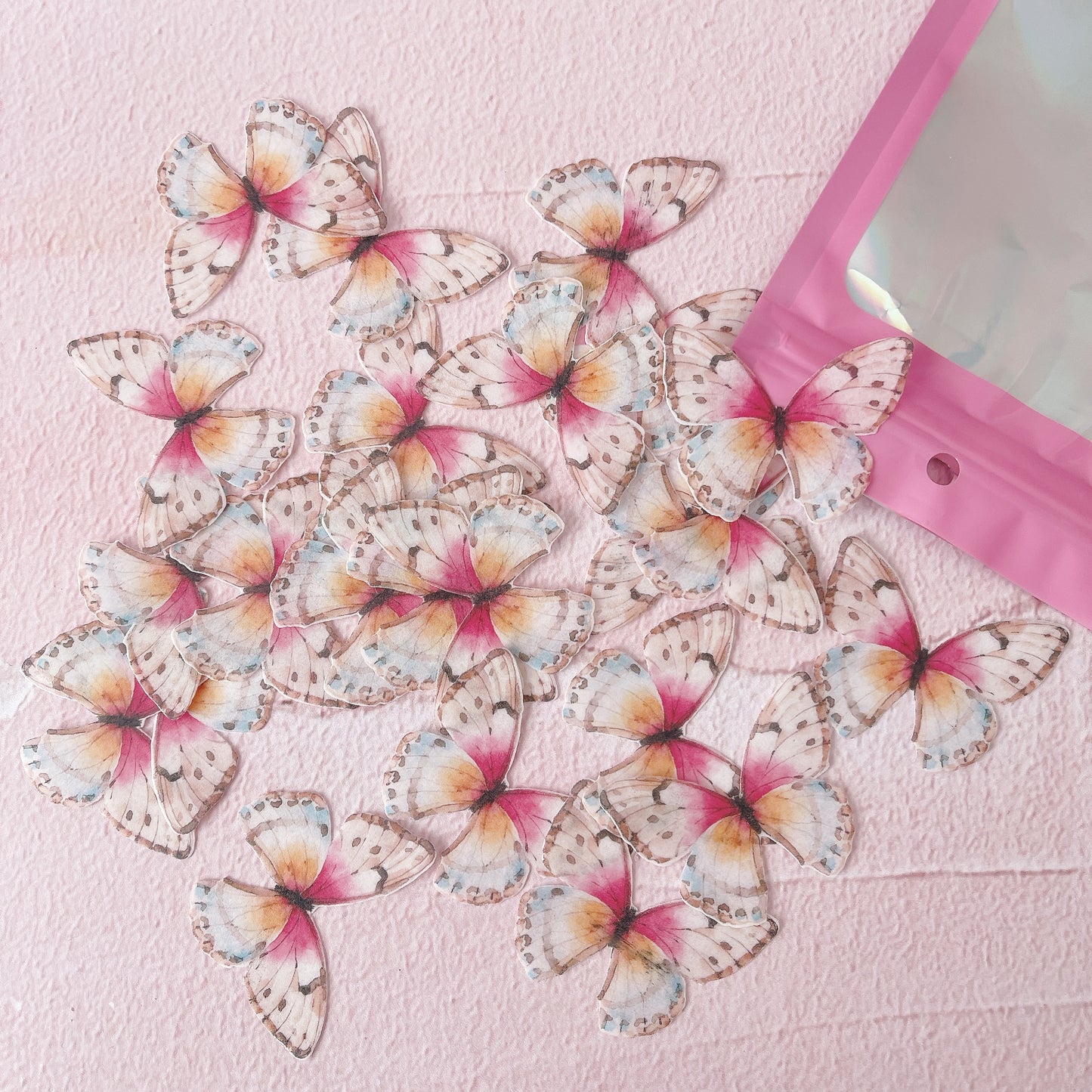 Wafer Paper Butterflies Jessica - Mini's - 2cm Pack of 30 - Precut 2