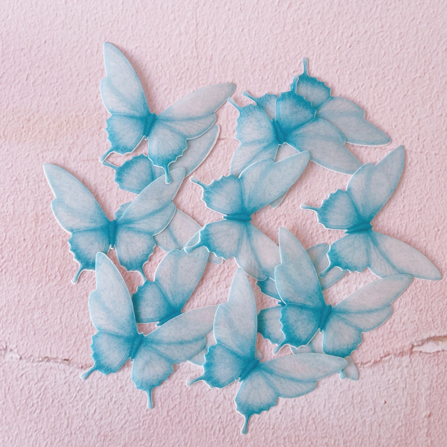 Wafer Paper Butterflies Moreish Signature Range - Sky Blue