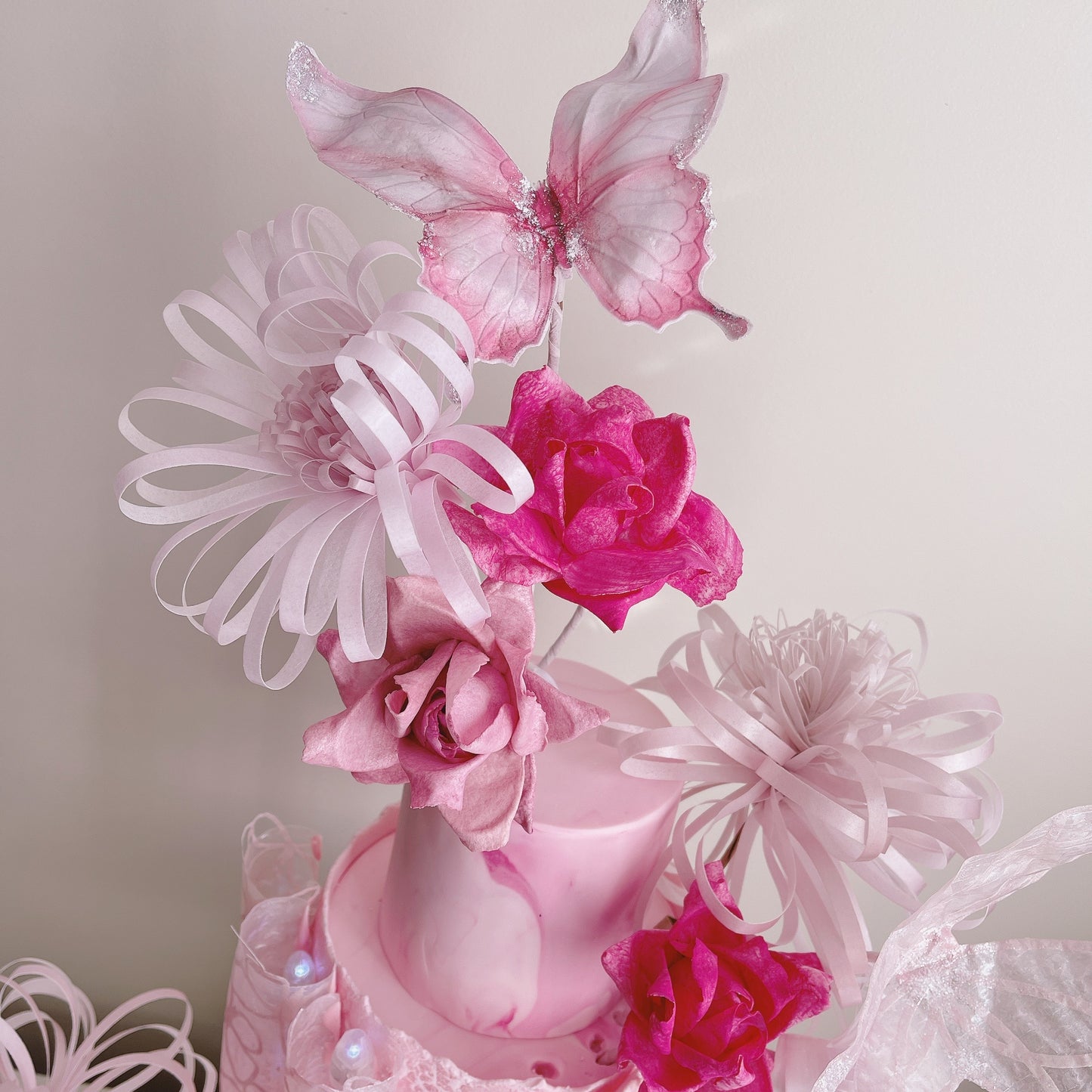 Cake!TV small and Medium Ribbon Flower Template
