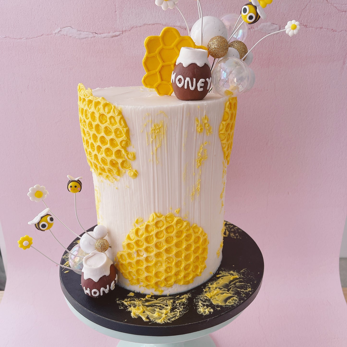 Honey Bee Cake Topper Decoration Set - 30 Pieces