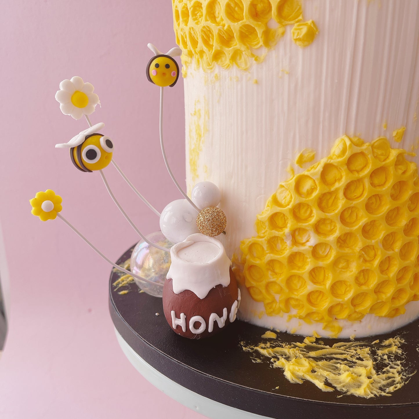 Honey Bee Cake Topper Decoration Set - 30 Pieces