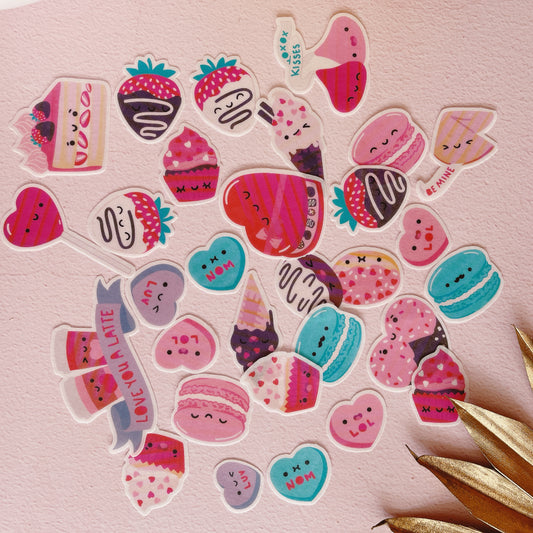 Edible Wafer Paper Love, Sweets and Fun - 24+ PreCut