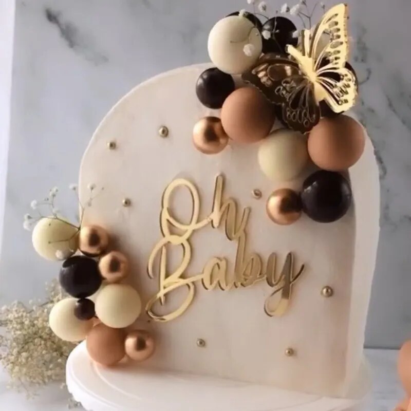 Oh Baby Gold Acrylic Fropper