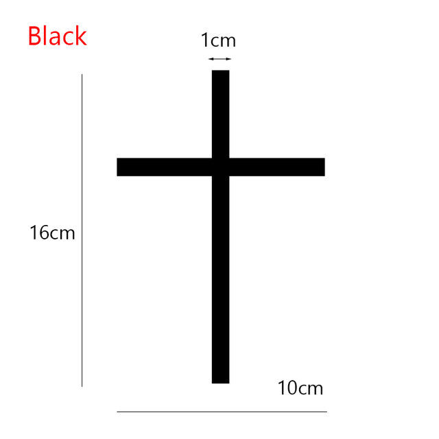 Large Acrylic Cross Fropper - Various Colours