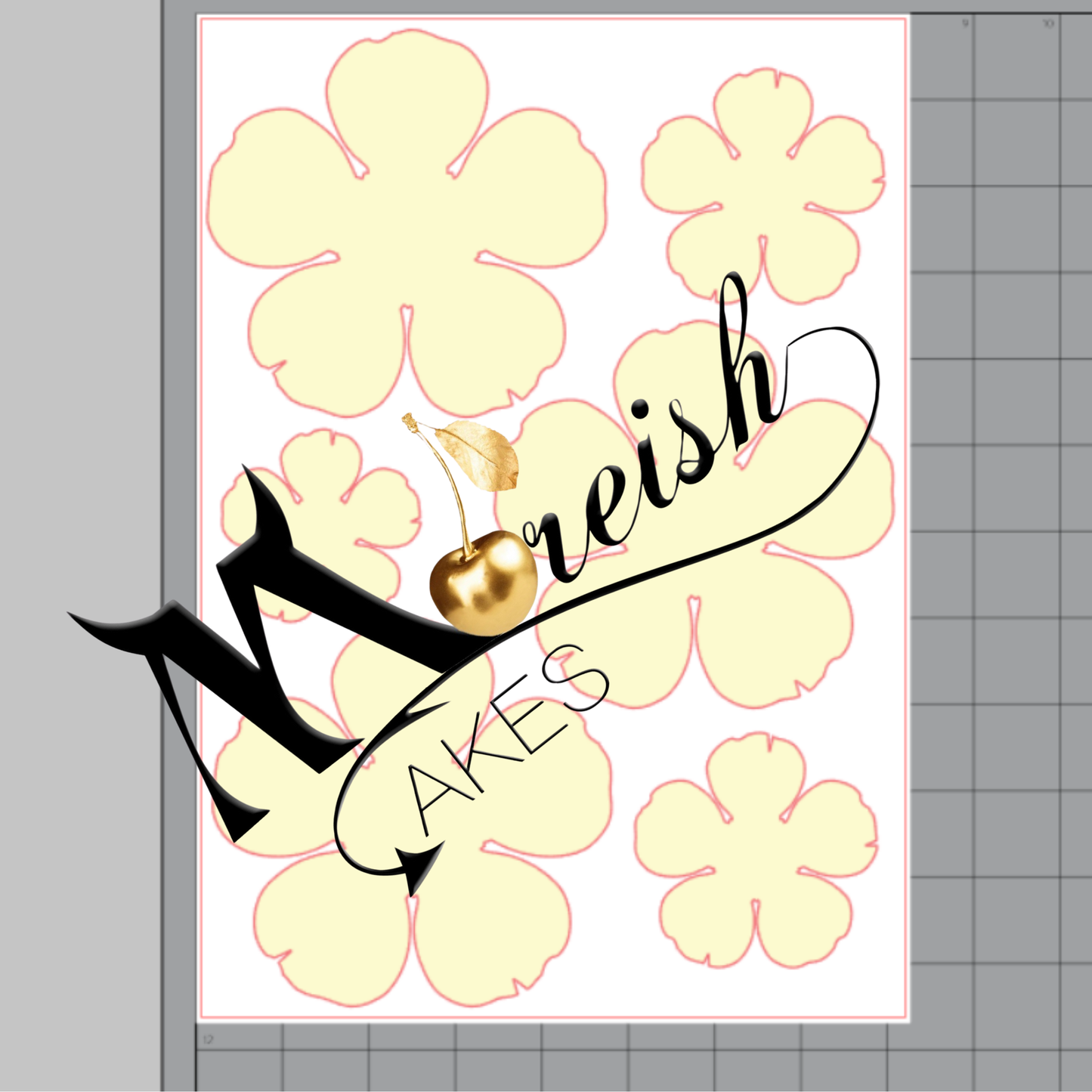 Moreish Italian Rose Template - For Cricut - 5 Page File