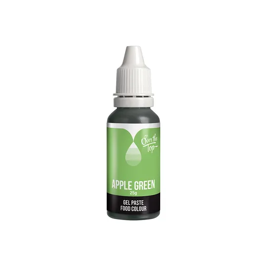 Over the Top Food Gel Colour - Apple Green 25g