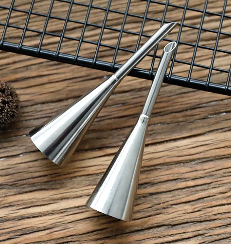 4 Piece Cream/Jam Piping Nozzle Tip for Choux and Donuts