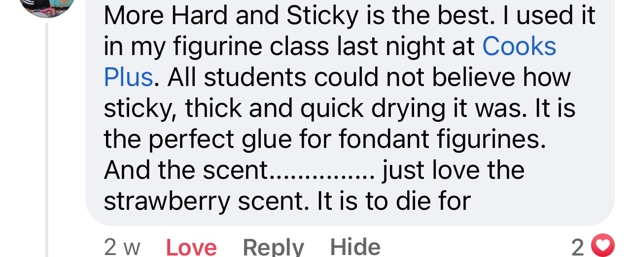 More Hard n Sticky Thick Strawberry Edible Glue 200ml Jar