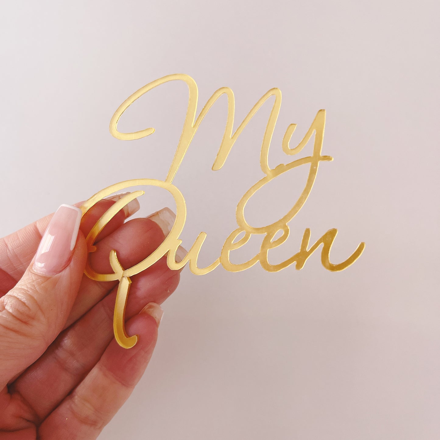 My Queen Gold Acrylic Fropper