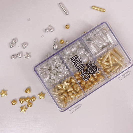 OTT Bento Box Bling Sprinkle Rang in Gold and Silver 120grams