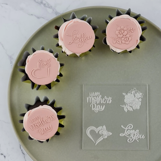 Mother's Day Mini Debosser with Bonus Round Cutter