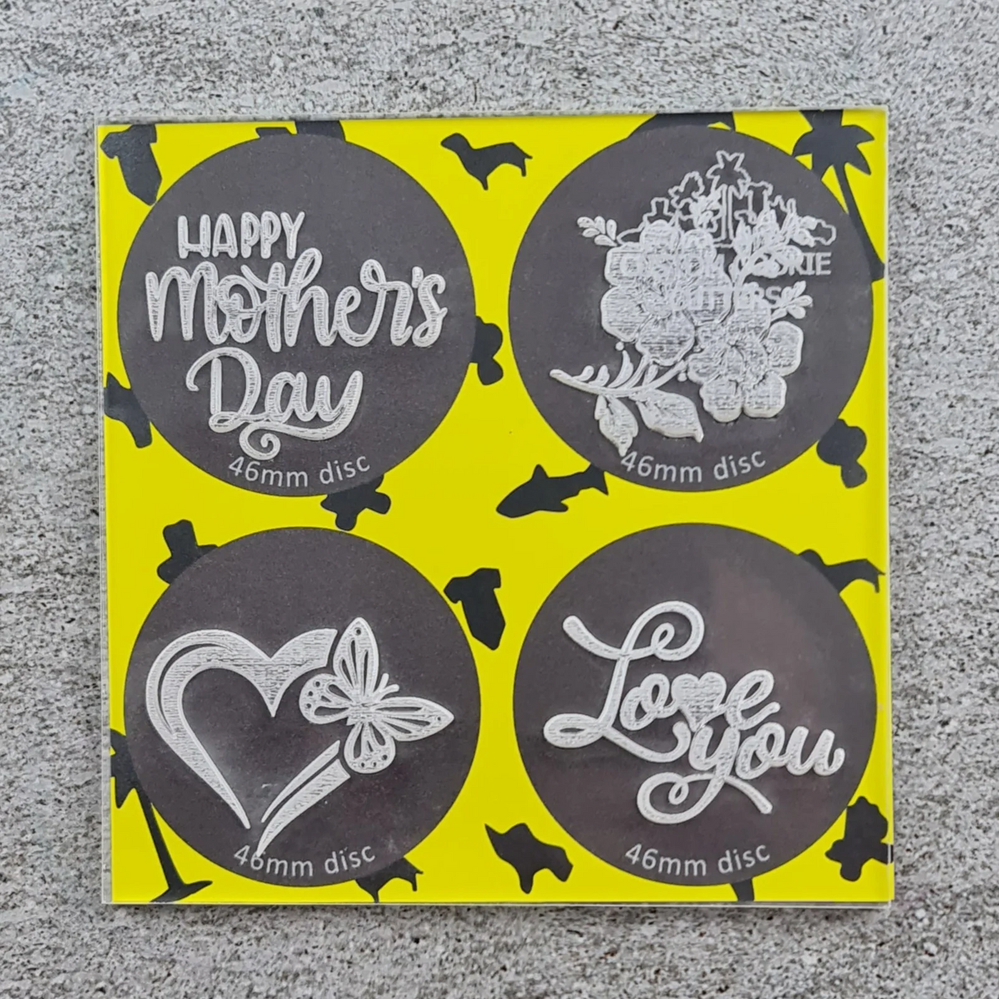 Mother's Day Mini Debosser with Bonus Round Cutter