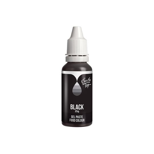 Over the Top Food Gel Colour - Black 25g