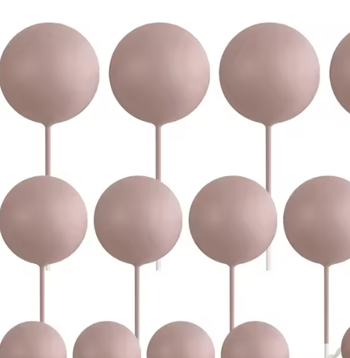 Soft Dusty Pink Balls - Set of 15