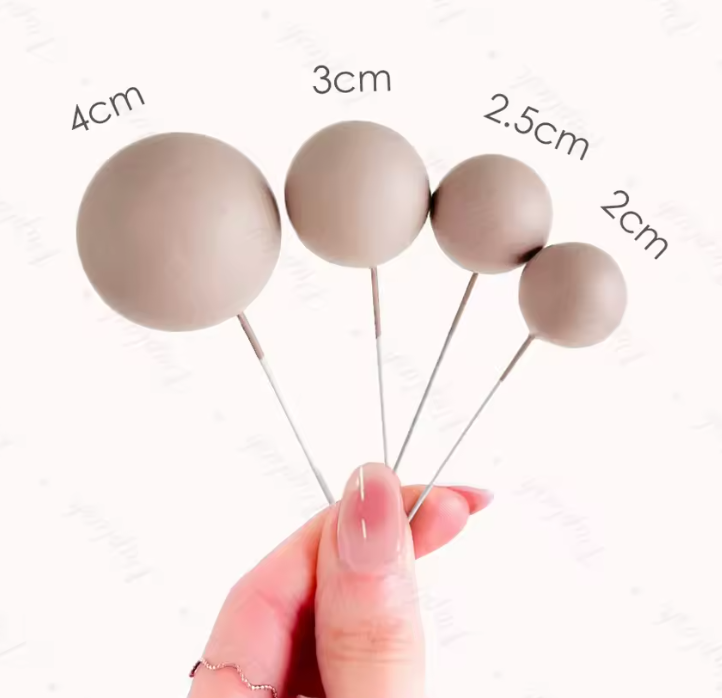 Soft Dusty Pink Balls - Set of 15
