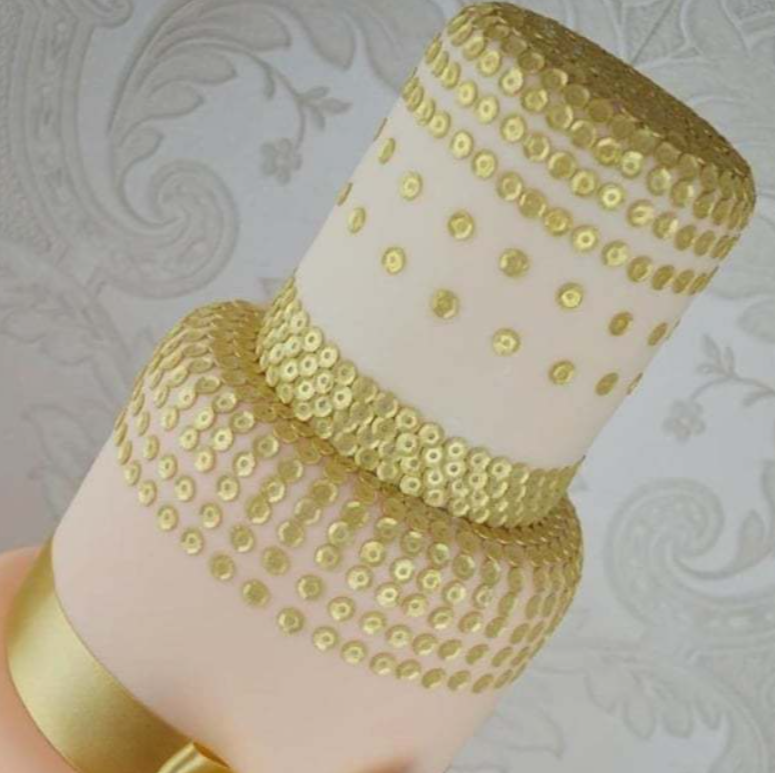 Round Sequins Silicone Lace Mat by Claire Bowman