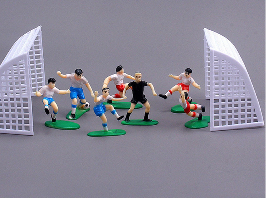 Soccer Plastic Cake Topper set