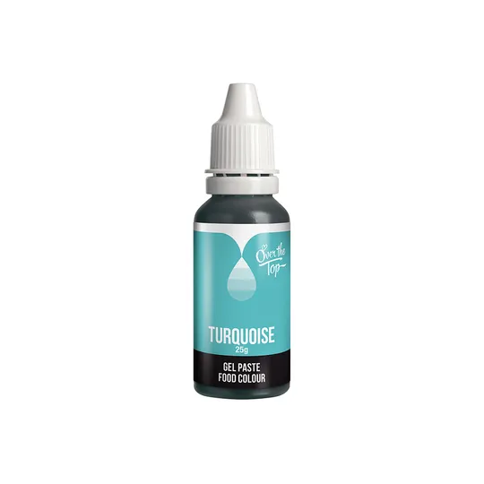 Over the Top Food Gel Colour - Turquoise Green 25g