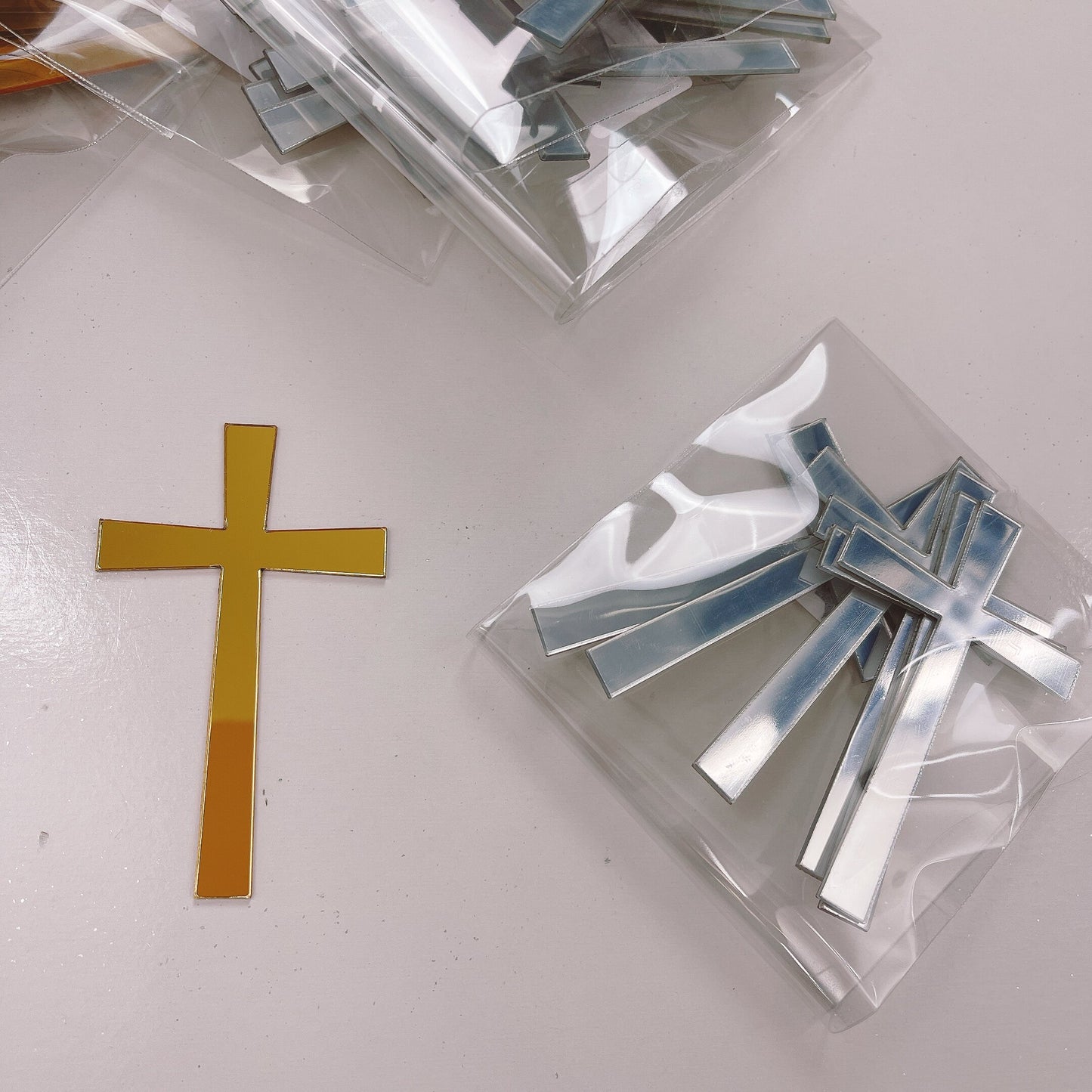 More Charms Acrylic Tapered Crosses - Pack of 6