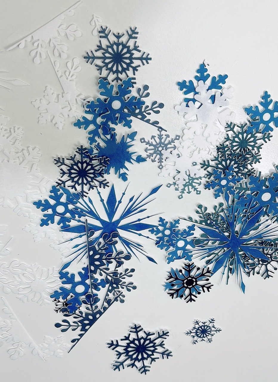 Snowflakes Template for Cameo or Silhouette SVG File