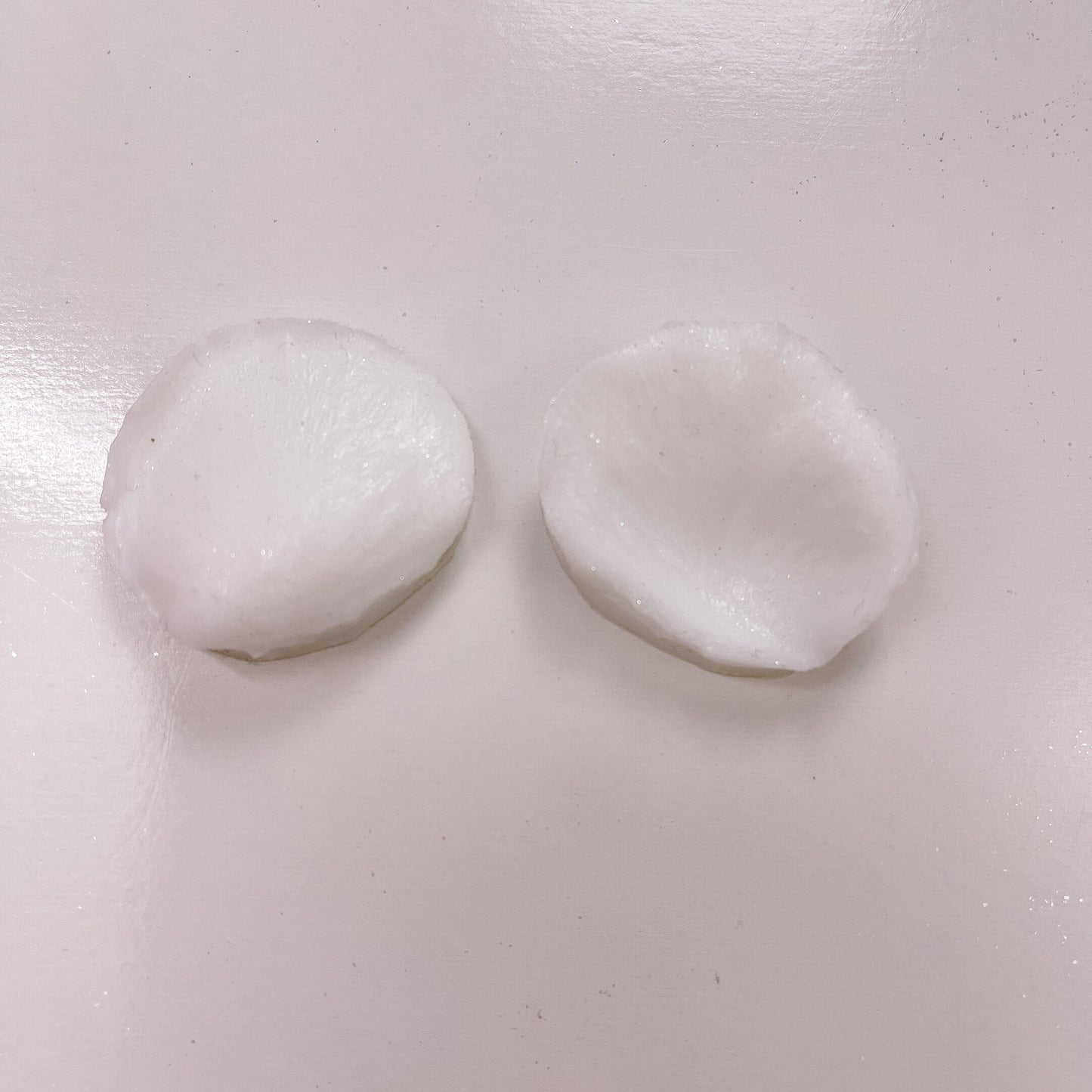 White Silicone Rose Petal Mold 2 Sided