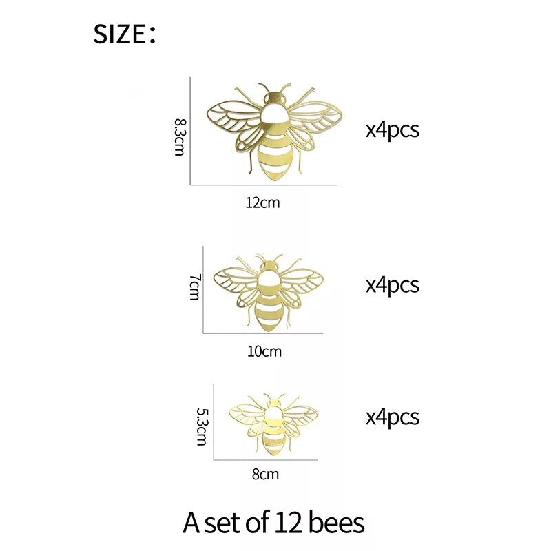 More Card Bee Pack of 12 Various Colours