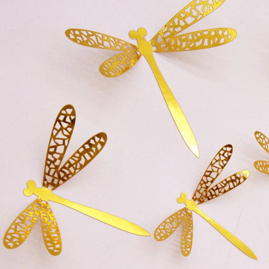 More  Decorative Card Dragonflies pack of 12 Various Colours