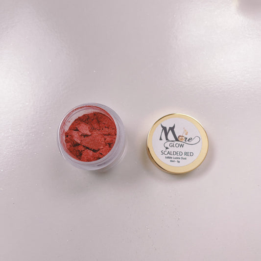 More Glow Scalded Red Edible Lustre Sparkle Dust