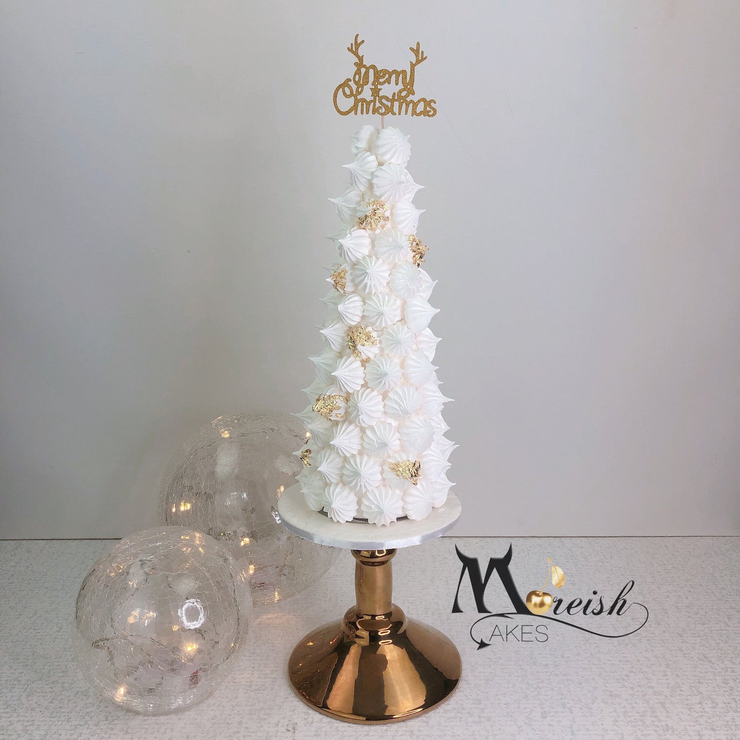 Merry Christmas Glitter Card Topper