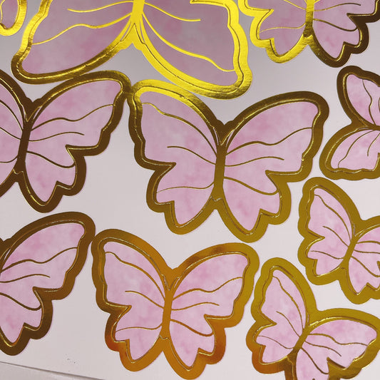 Card Stock Butterflies - Various Options - Set of 10