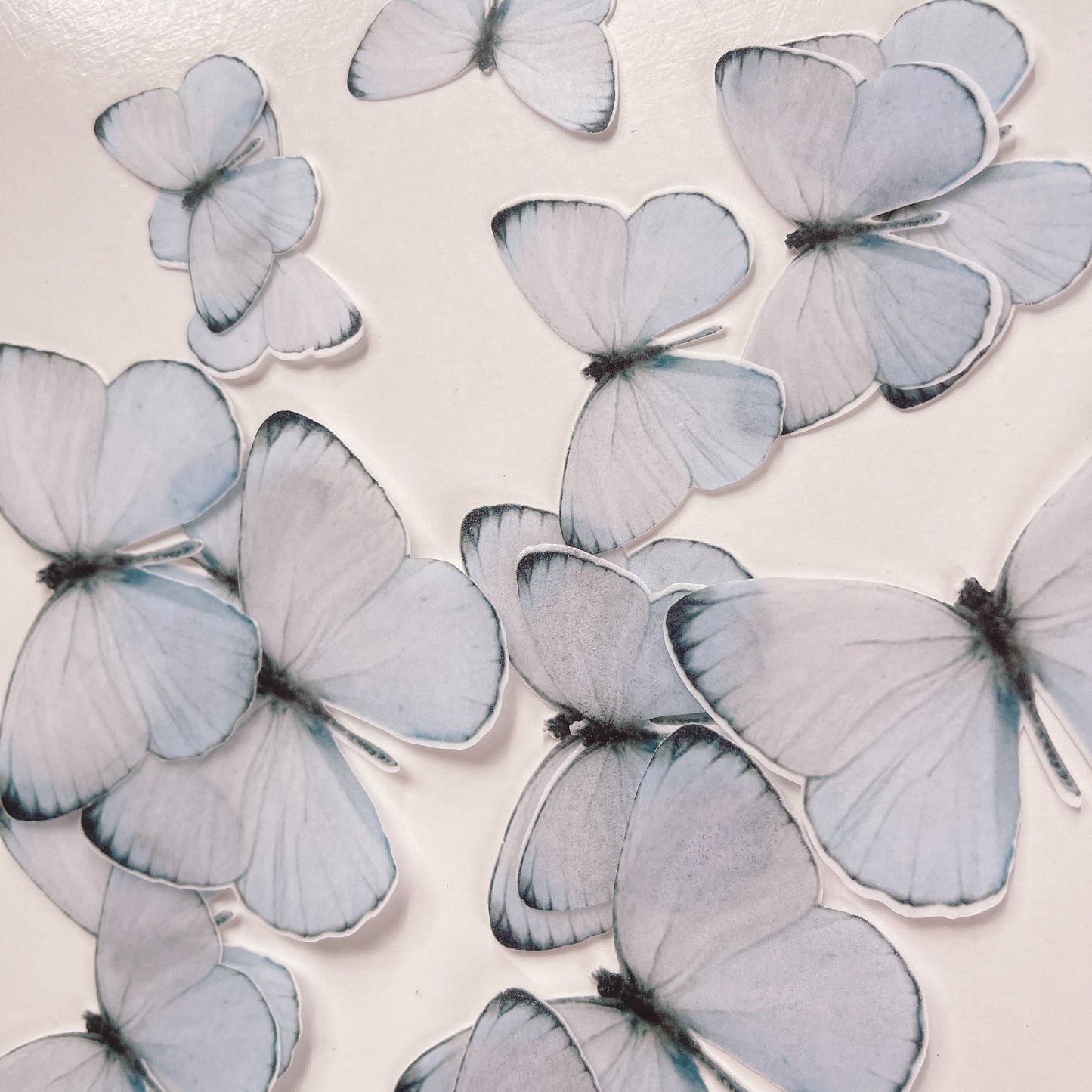 Wafer Paper Butterflies Pretty In Blue 24 PreCut Edible