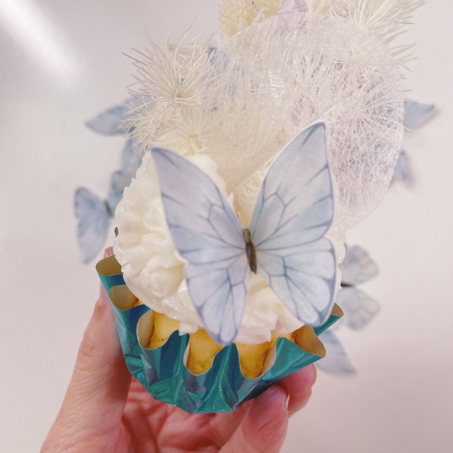 More Cuppies Powder Puff Blue Foil (Select from Pack Sizes)\