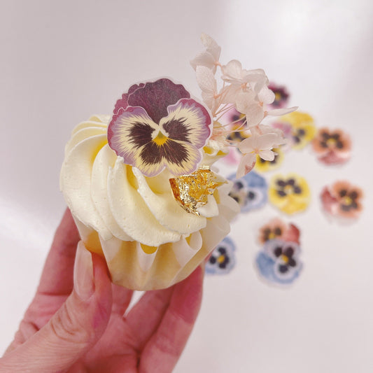 More Wafer Edible Pansies Small and Medium