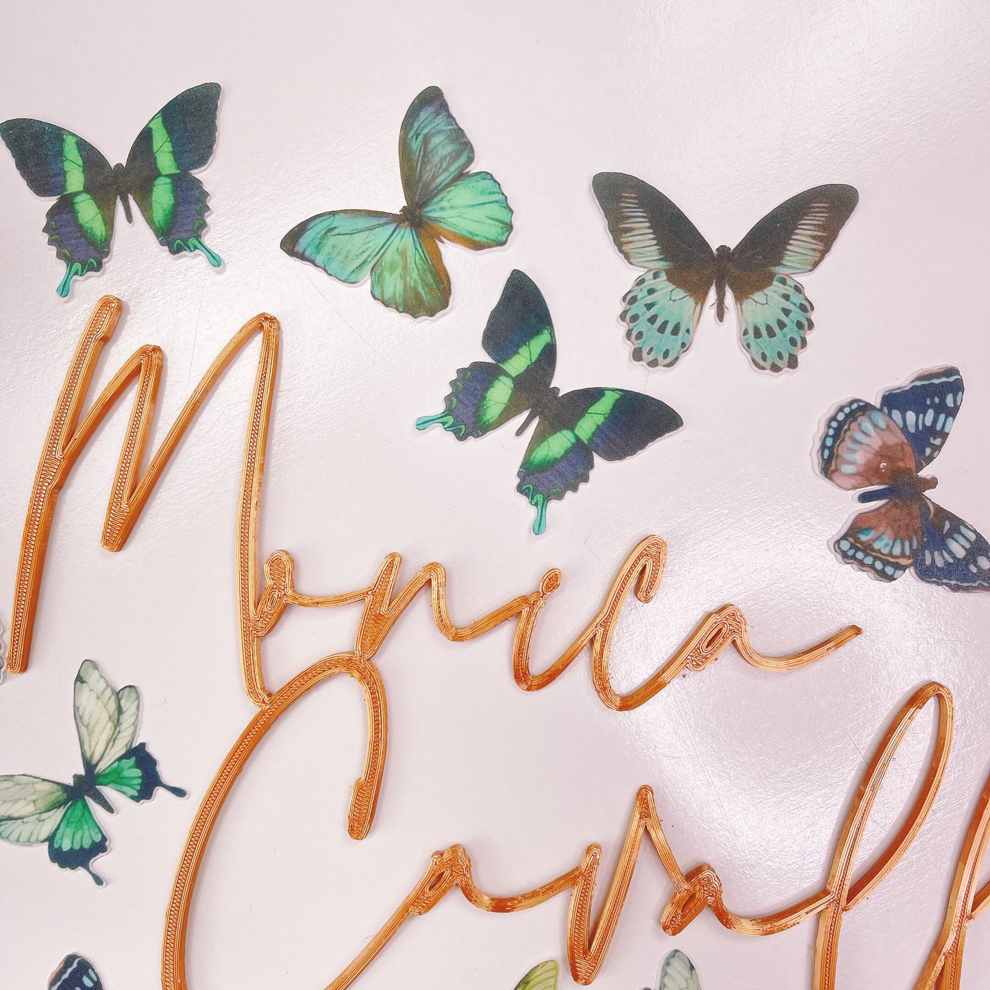 Wafer Paper Butterflies Green Goddess - 24 PreCut Edible