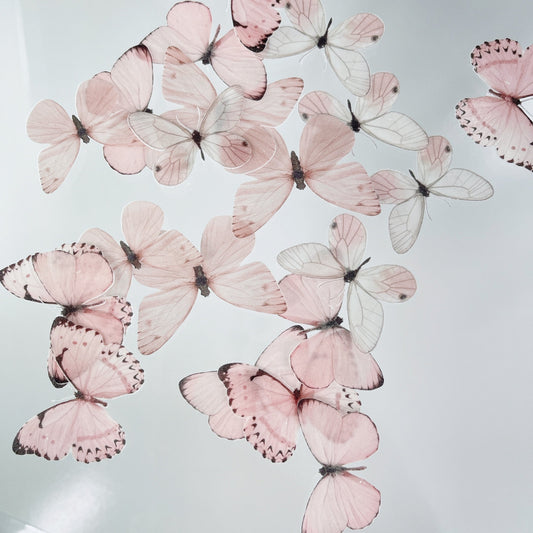 Wafer Paper Butterflies Pretty In Pink 18 PreCut Edible