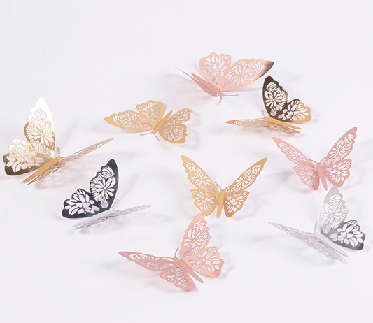 More Decos Set of 12 Metallic Card Stock - Silver or Gold