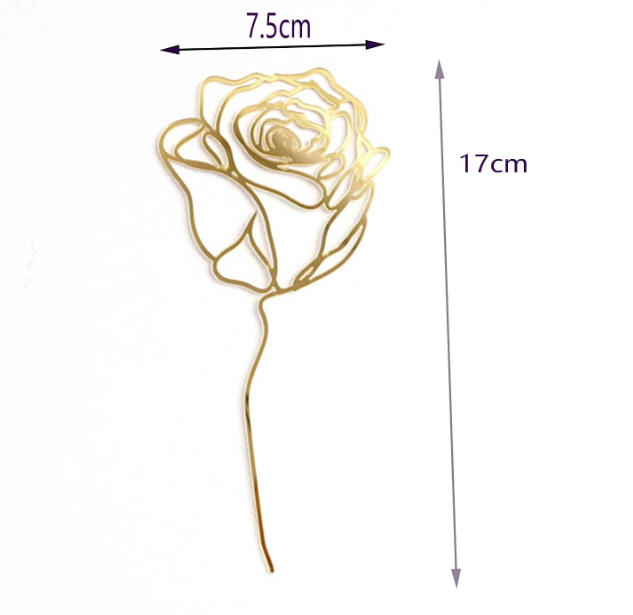 Gold Flower Acrylic Fropper