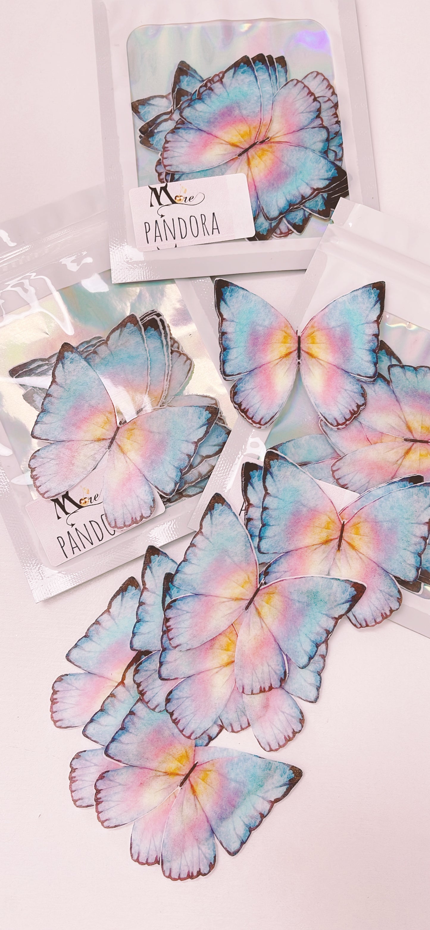Wafer Paper Butterflies Pandora Packs of 24